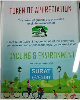 Appreciation @Cycling & Environment Program