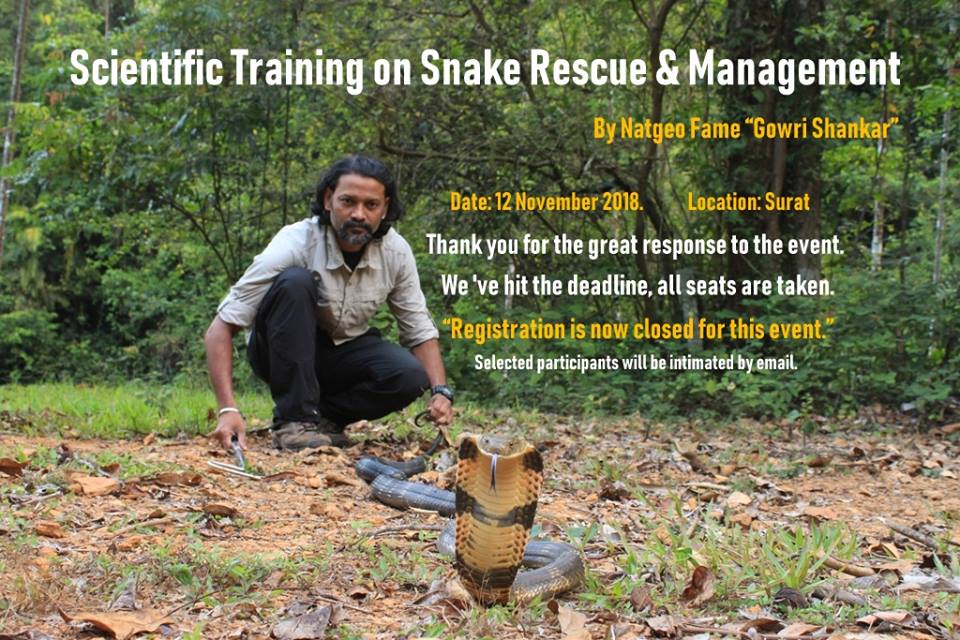 Snake Rescue and management Training by Natgeo Fame Gowri Shankar